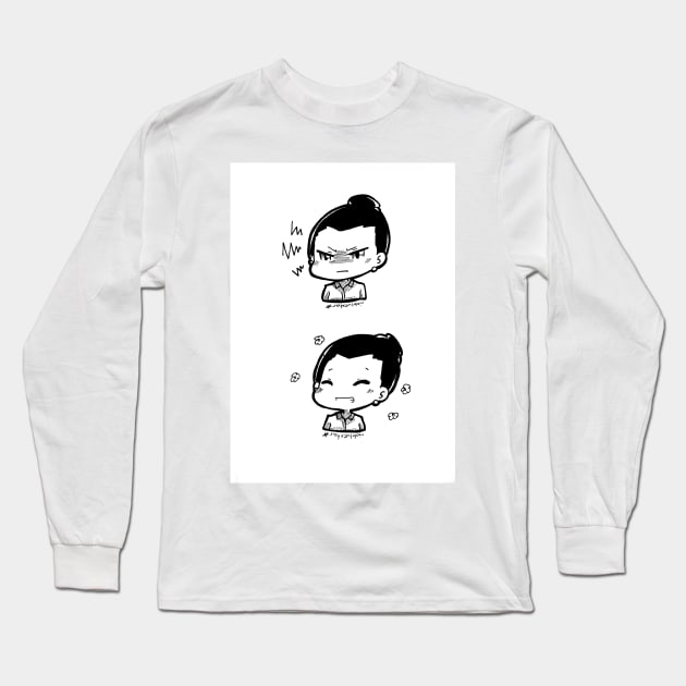 Lena Emoticon Long Sleeve T-Shirt by riozaki21